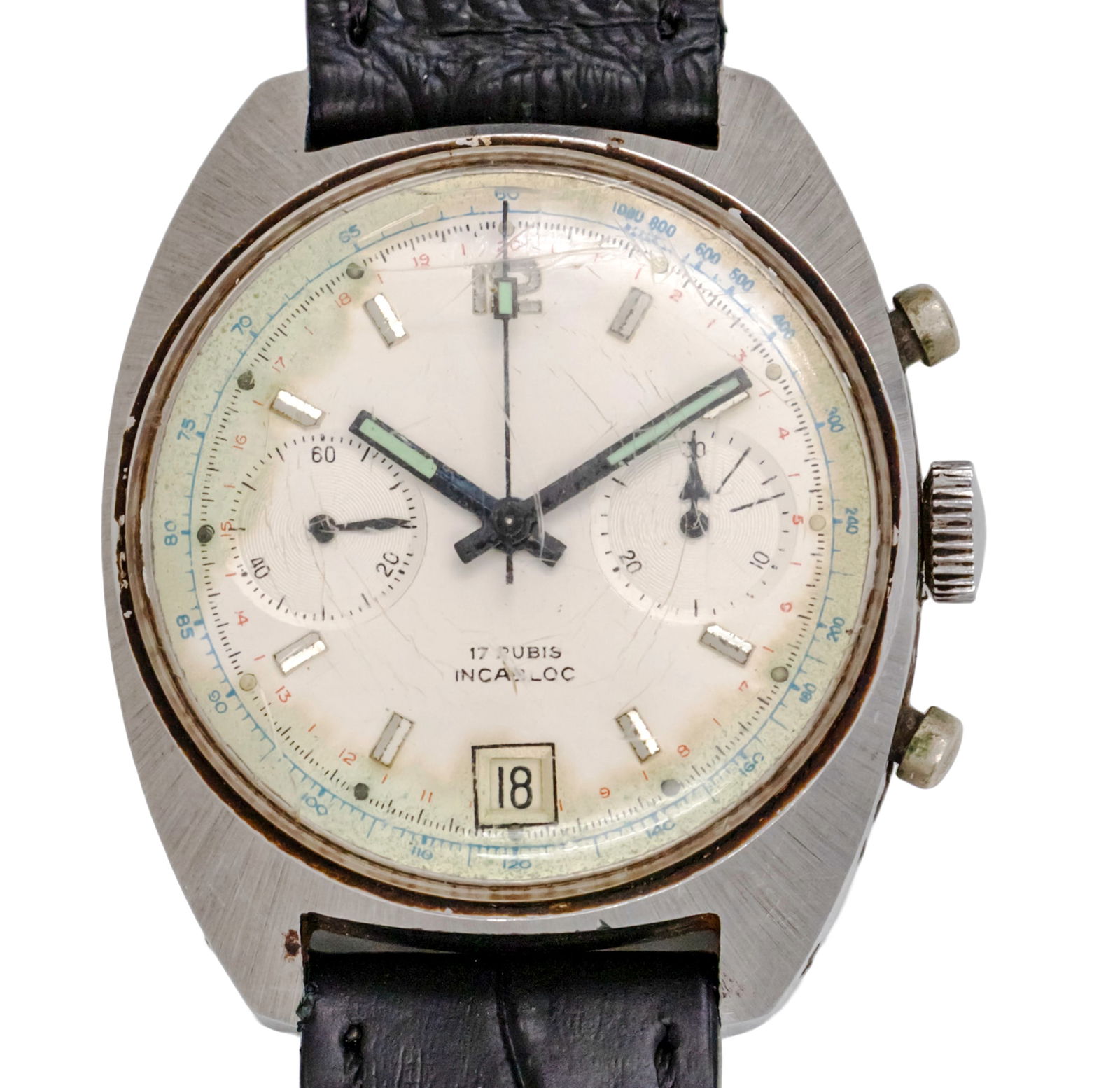 Chronograph Wristwatch Valjoux 7734. (1 of 6)