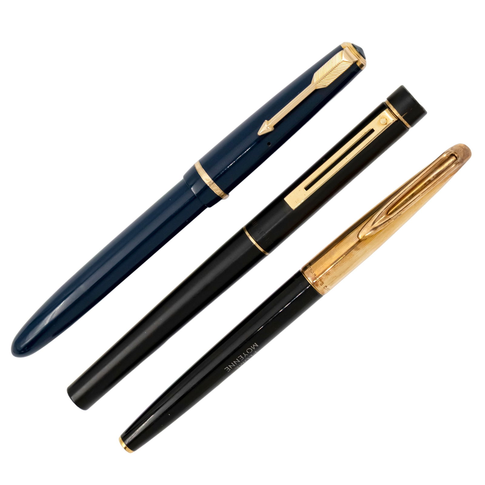 Lot of 3 Fountain Pens - Parker, Sheaffer, Waterman. (1 of 5)