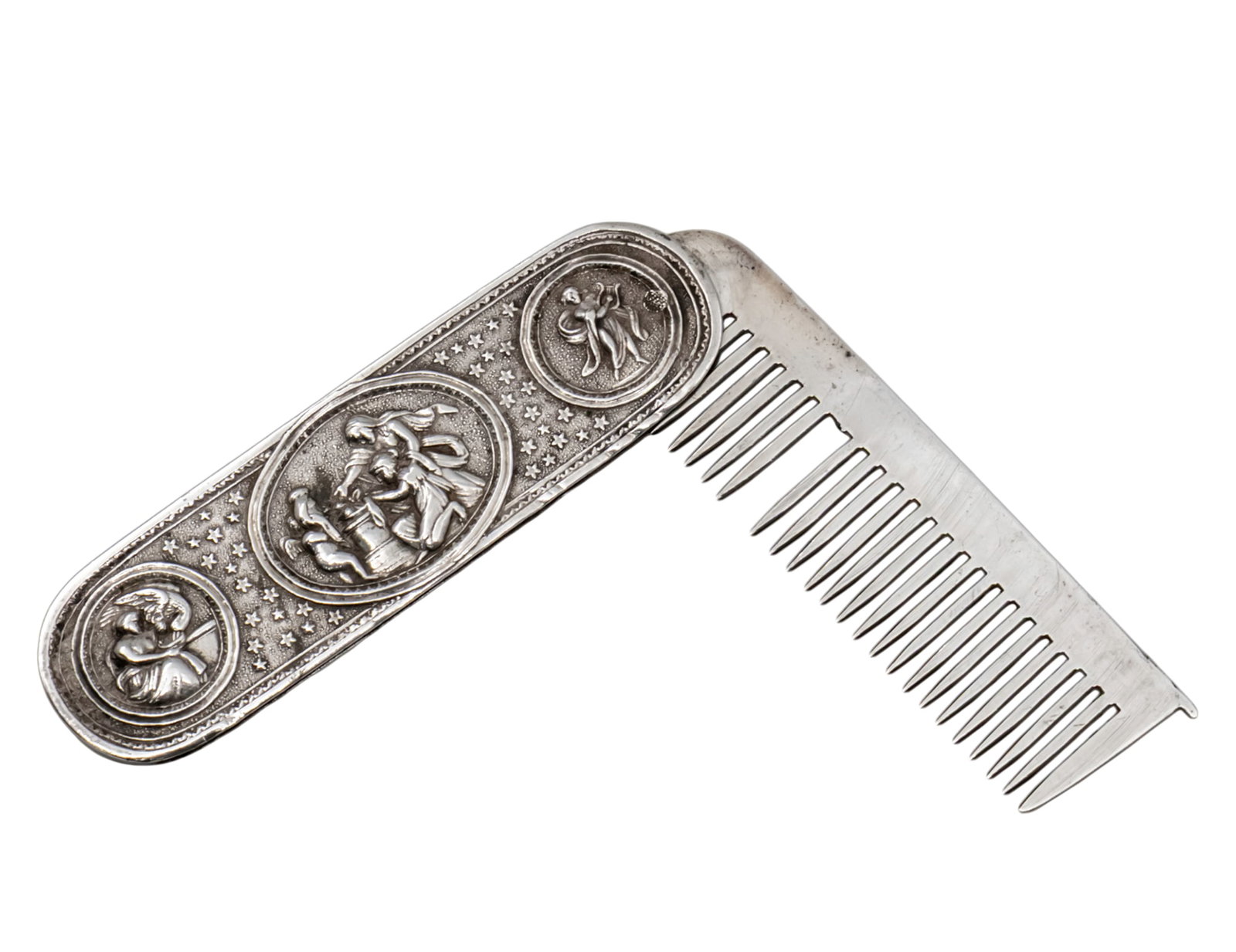 Russian Silver Comb, Peder Madsen, St. Petersburg, 19th Century. (1 of 5)