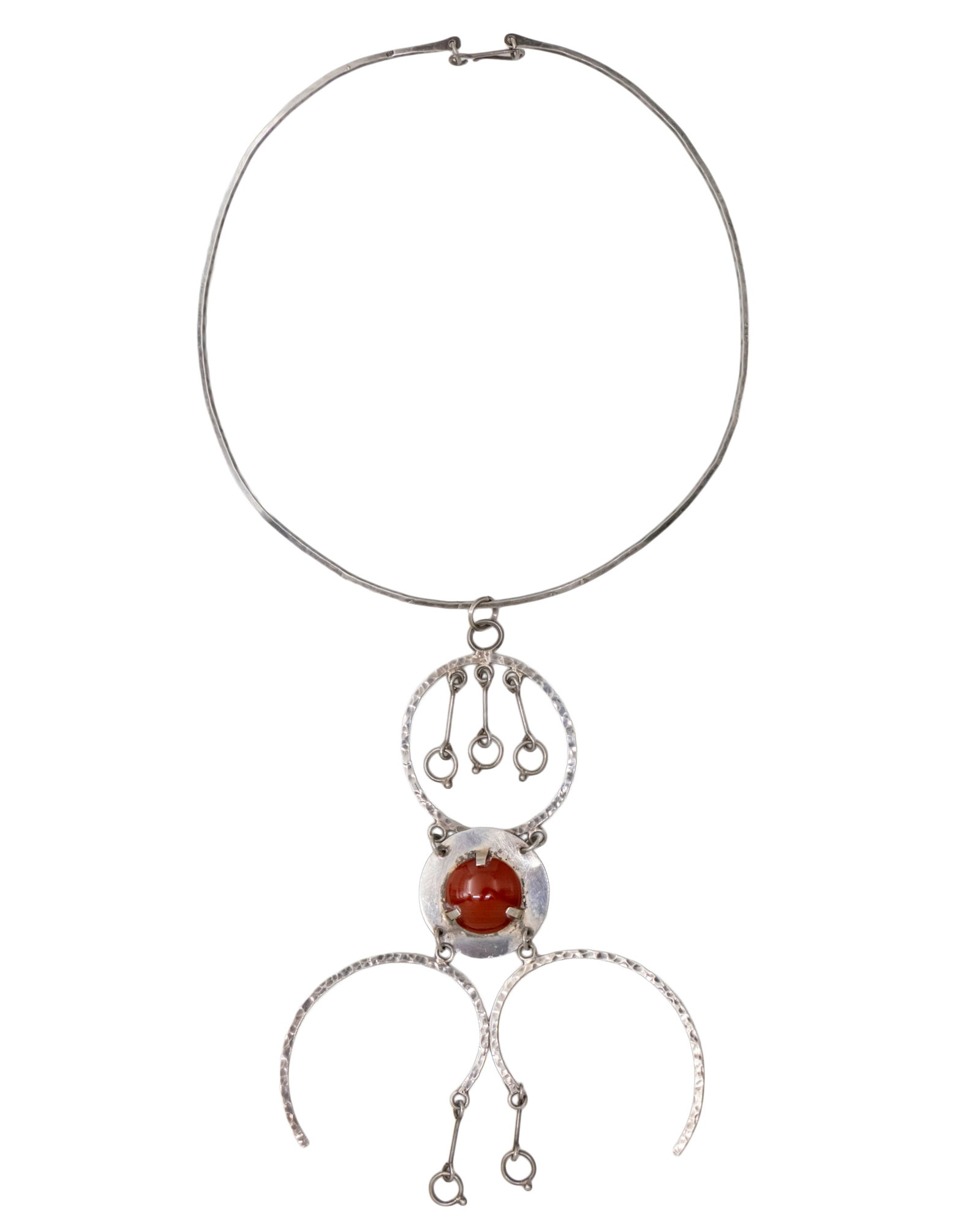 Carmel Shabi (1939-2009) - Sterling Silver Necklace.: Carmel Shabi (1939-2009) - Sterling Silver Necklace. Marked. Length: 27cm. 32gr.