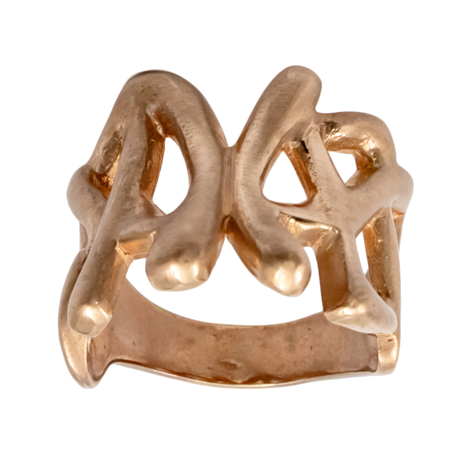 9k Rose Gold Ring.: 9k Rose Gold Ring. Marked. Size: 7. 6.61gr.