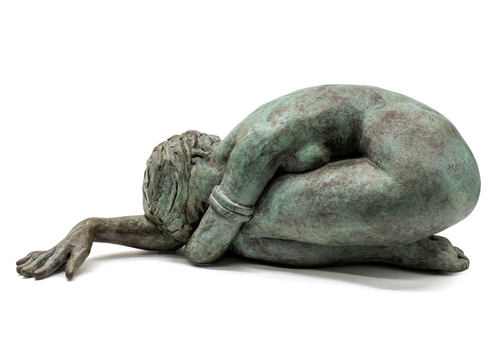 Pascal Rerat (French, b.1952) - Female Nude, Bronze Sculpture.: Pascal Rerat (French, b.1952) - Female Nude, Bronze Sculpture. Signed and numbered - 1/8. Length: 45cm. Height: 18cm. 14Kg. 