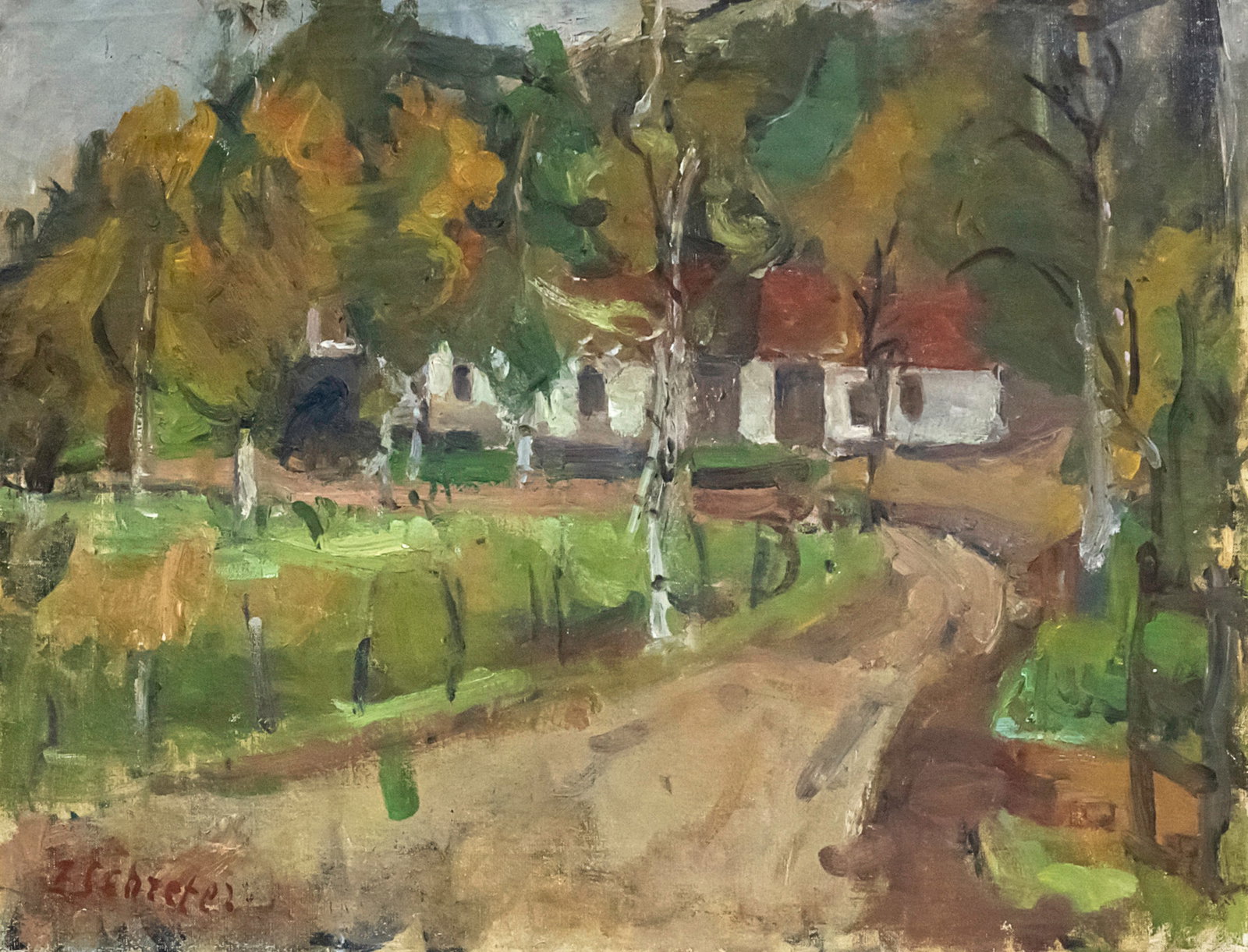 Zygmunt Schreter (Polish / French, 1896-1977) - Landscape, Oil on Canvas.: Zygmunt Schretter (Polish / French, 1896-1977) - Landscape, Oil on Canvas. Signed. 50x65cm. Also spelled: Zygmund Schreter, Zygmunt Schreter, Zygmunt Szreter. Provenance: Tiroche Auctions, 30.01.2010,