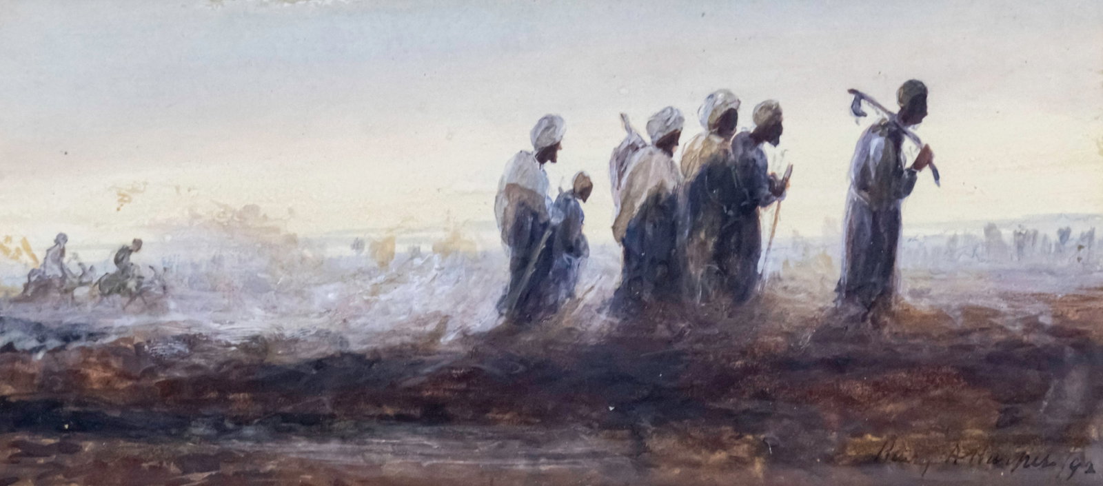 Henry Andrew Harper (British, 1835-1900) - Watercolor on Paper, 1892. (1 of 2)
