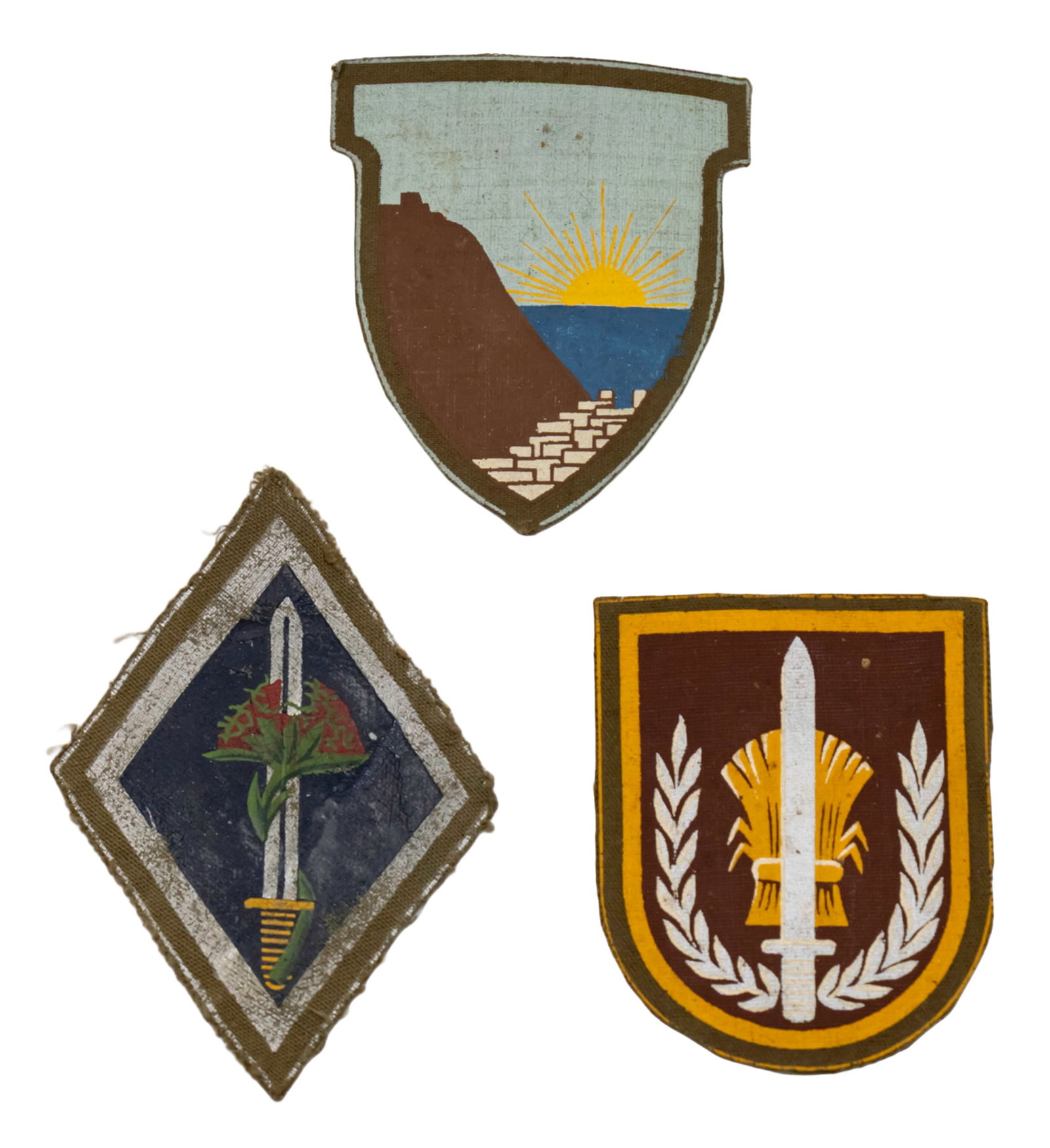 Lot of Three Early IDF Badges. (1 of 2)
