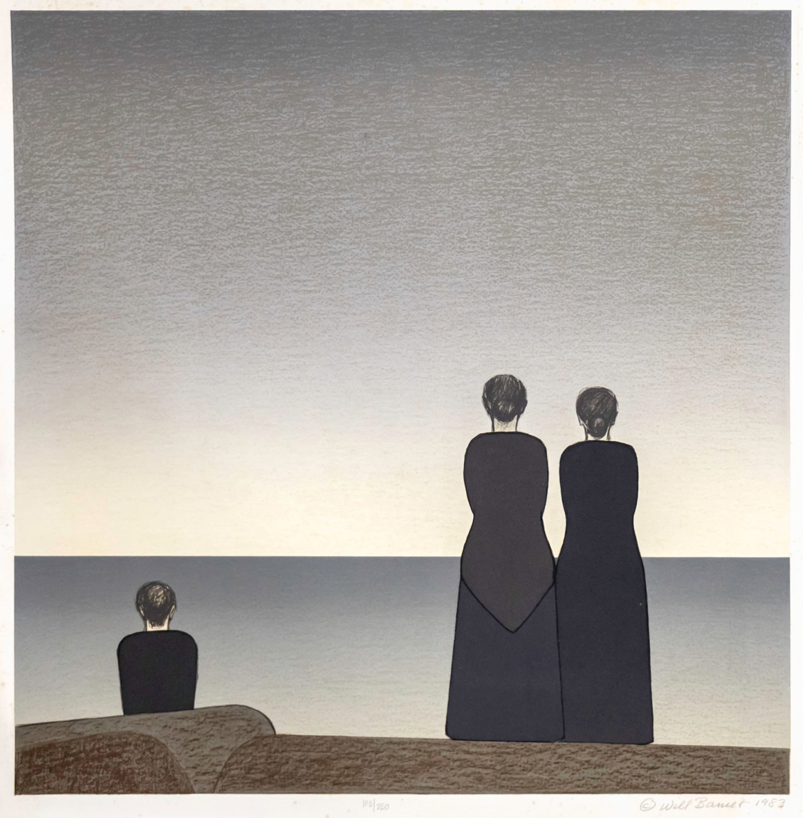 Will Barnet (American, 1911-2012) - Lithograph, 1983. (1 of 3)