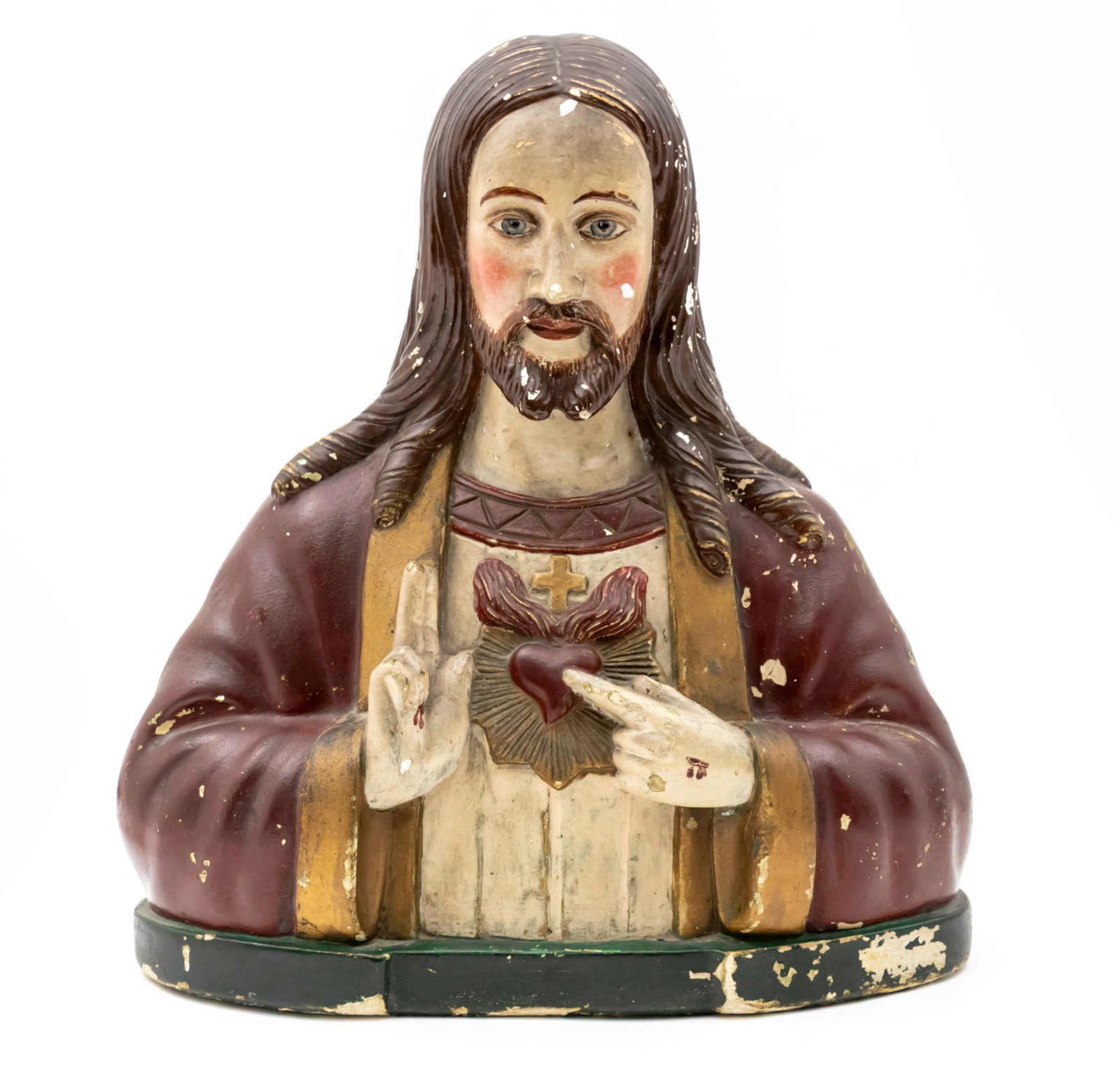Antique Jesus Christ Bust Sculpture, Probably Italian. (1 of 6)