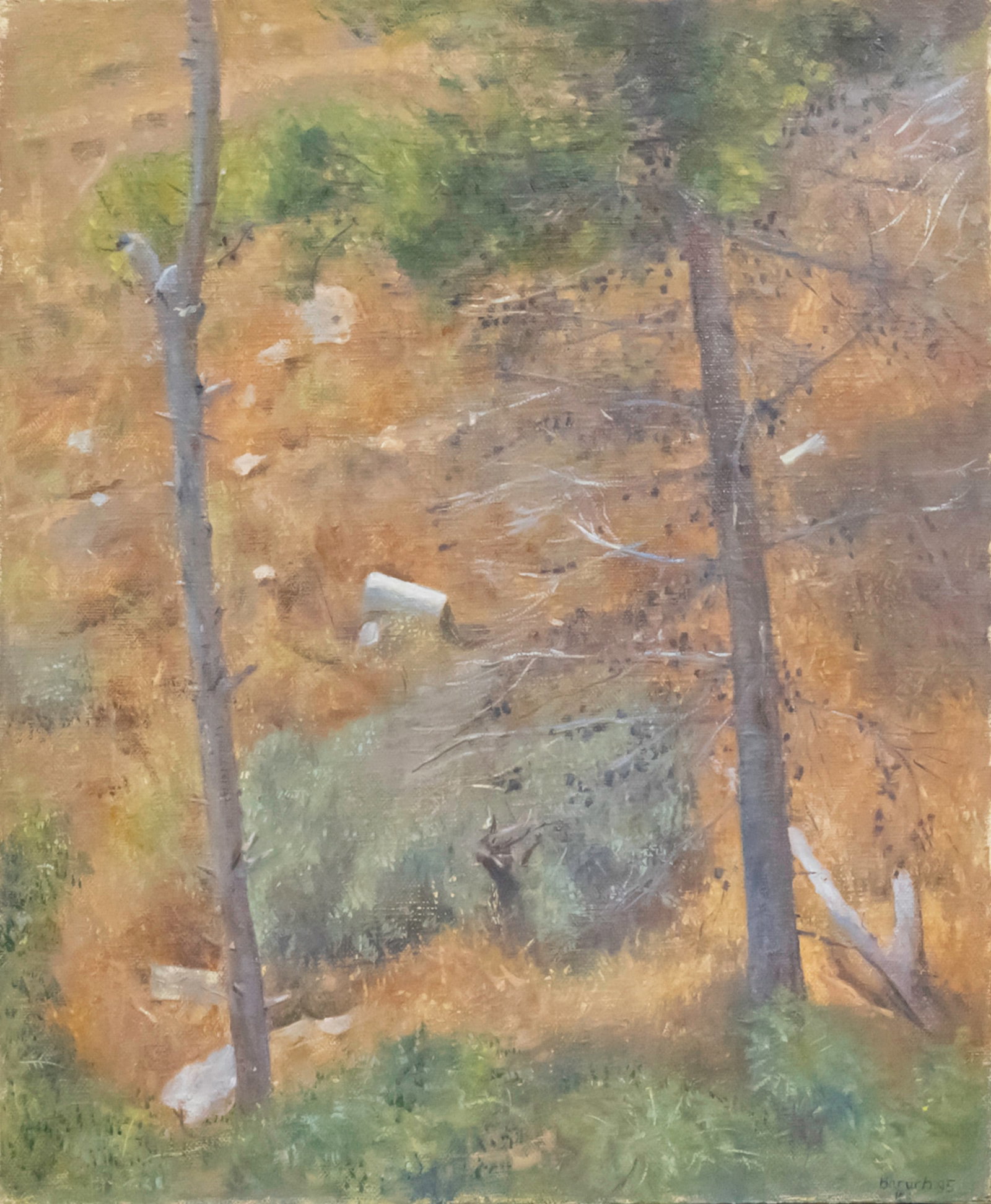 Ilan Baruch (b.1974) - Forest, Oil on Canvas, 1995. (1 of 4)