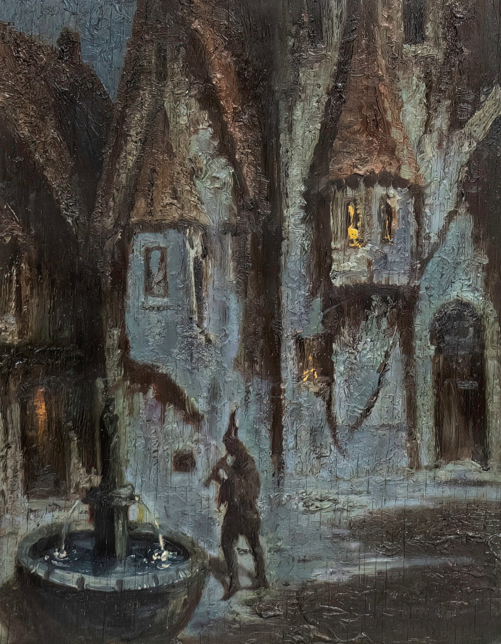 Hermann Hendrich (German, 1856-1931) - Der Rattenfanger, Oil on Board. (1 of 4)