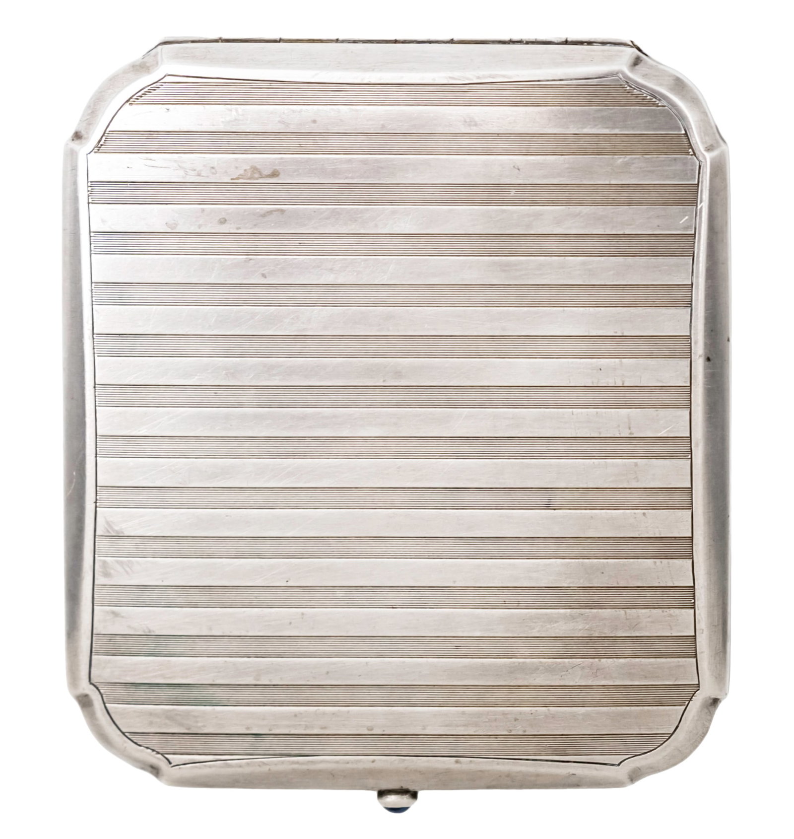 Silver Art Deco Cigarette Case, 1920s-30s. (1 of 6)
