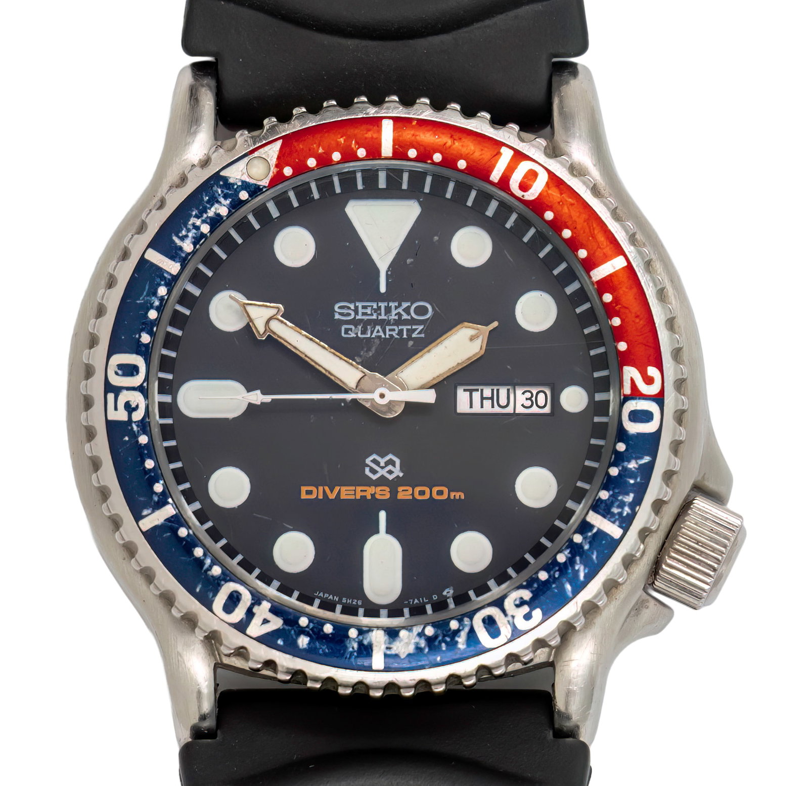 Seiko Diver Pepsi Wrist Watch, Issued for the Shayetet 13 Unit.: Seiko Diver Pepsi Wrist Watch, Issued for the Shayetet 13 Unit. Issued to IDF naval commando unit of the Israeli Navy - Shayetet 13 during the 1980s. This watch belonged to one of the YALTAMs former c