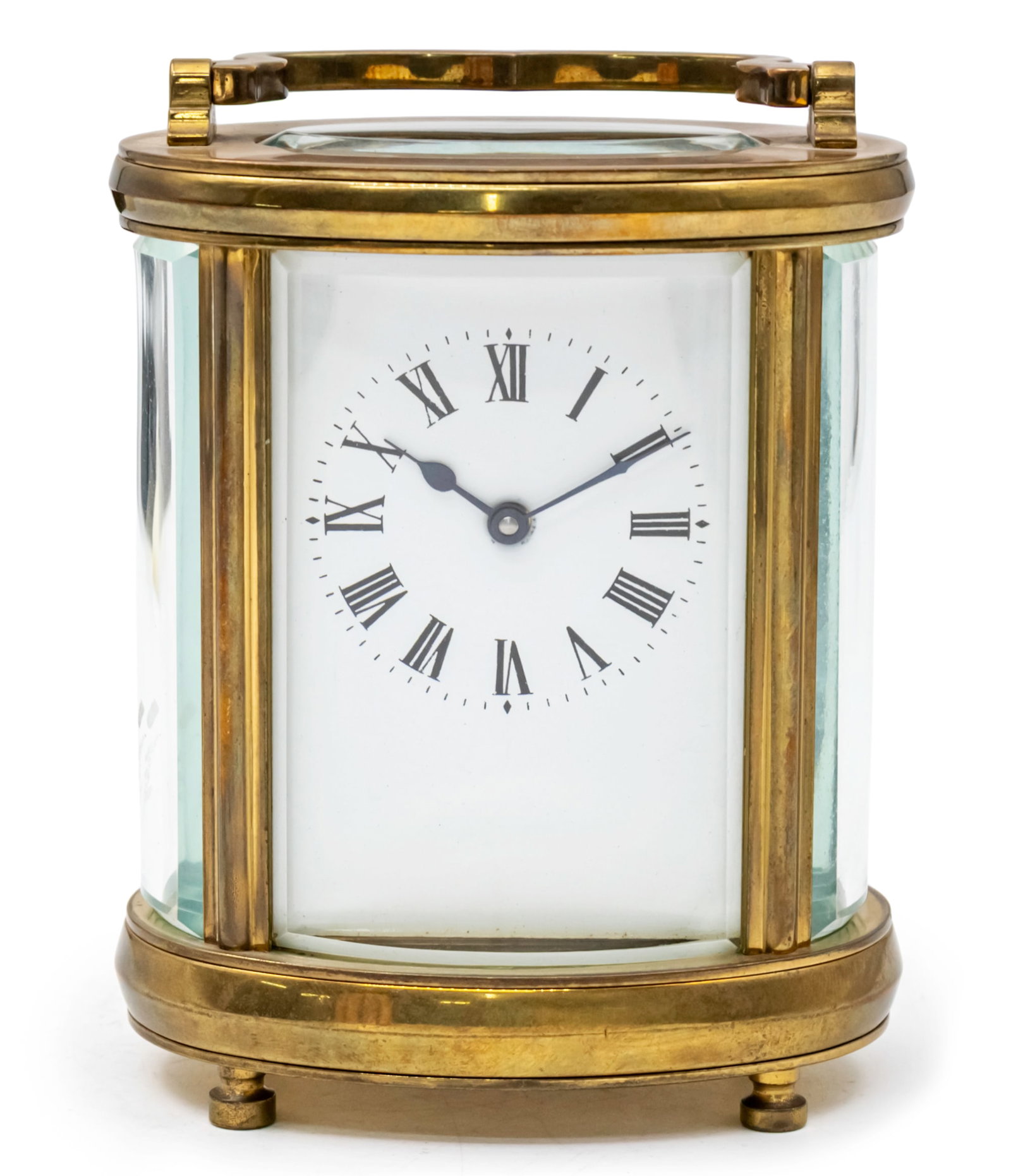 Carriage Clock, 20th Century.: Carriage Clock, 20th Century. Mechanical movement, working condition. Height: 12cm. Width: 9.5cm.