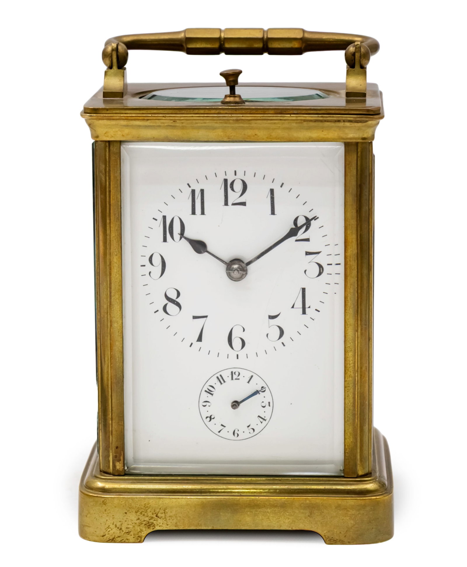 Alarm and Repeater Carriage clock, J.E Caldwell & Co, Philadelphia, early 1920's.: Alarm and Repeater Carriage clock, J.E Caldwell and Co, Philadelphia, early 1920's. Mechanical movement (working condition) and repeater (working well). Alarm mechanism (working well). Height: