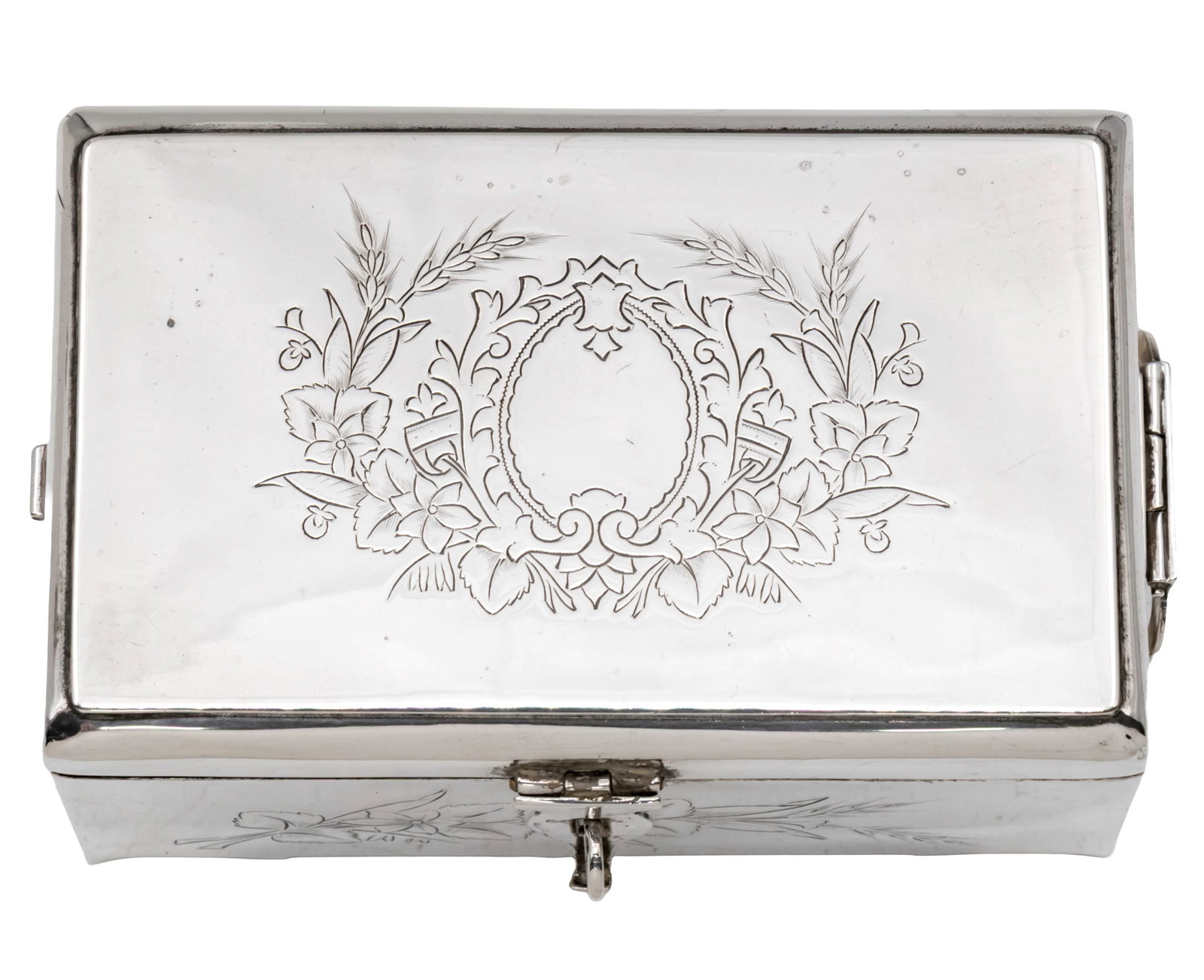 Russian Silver Box, Tula, Late 19th Century. (1 of 8)