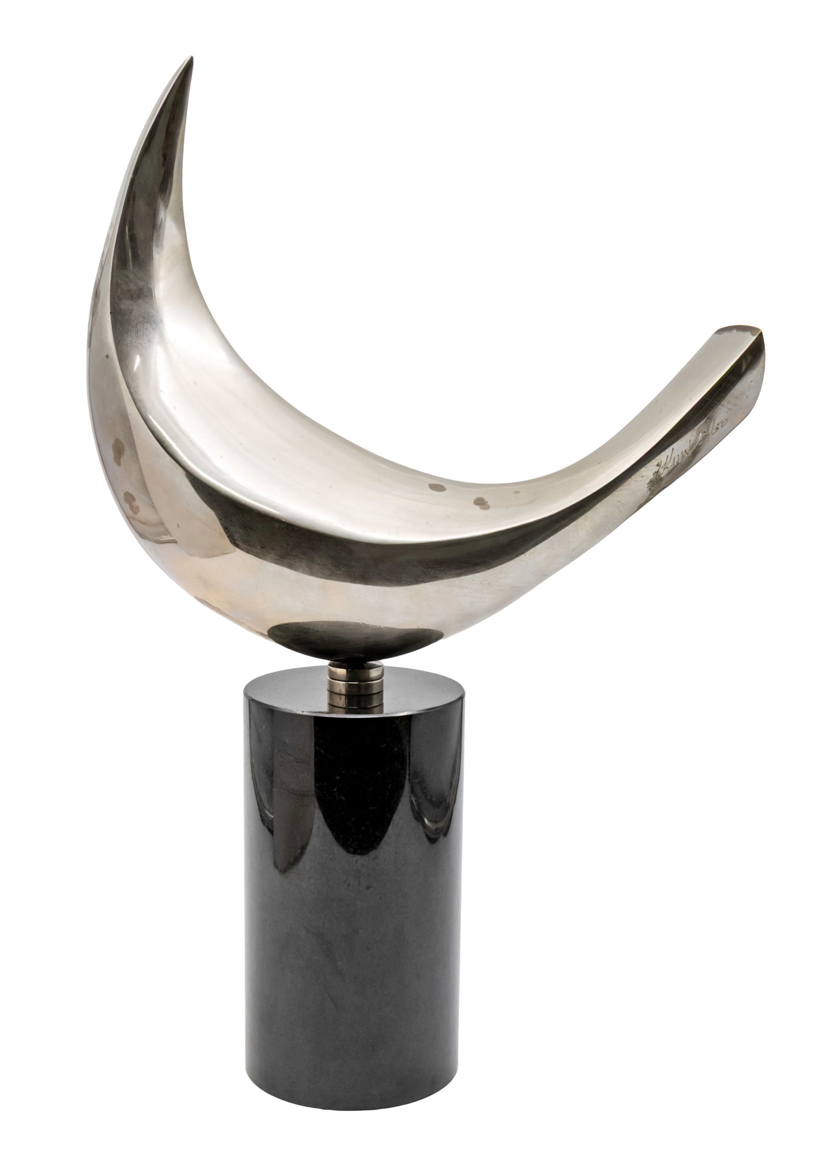 Isaac Kahn (Lithuanian / Israeli, b.1950) - The Dove, Polished White Bronze Sculpture.: Isaac Kahn (Lithuanian / Israeli, b.1950) - The Dove, Polished White Bronze Sculpture. Signed and numbered - 3/50. Height: 45cm. 7.5 Kg.