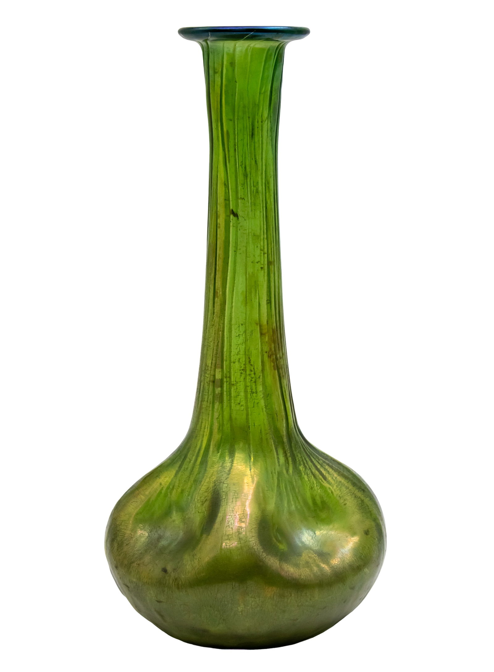 Loetz Rusticana Iridescent Glass Vase, Circa 1899. (1 of 2)