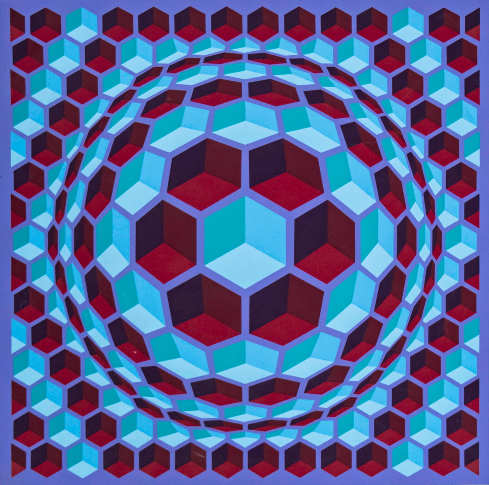 Victor Vasarely (French / Hungarian, 1906-1997) - Silkscreen. (1 of 4)