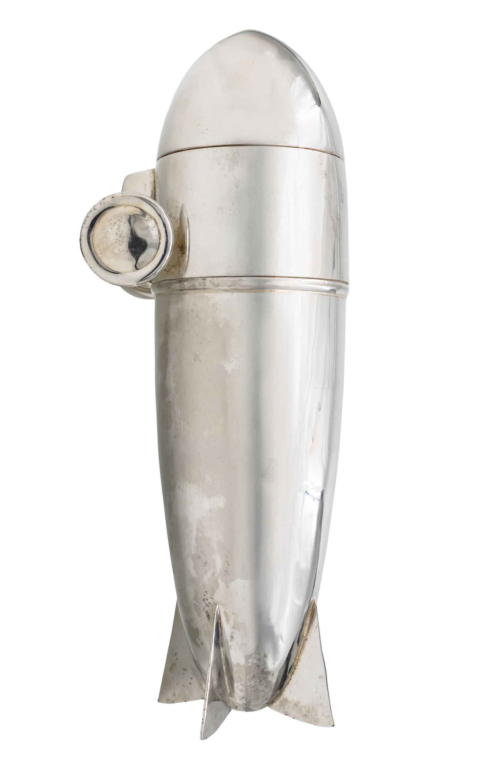 Novelty Silver Plated Zeppelin Air Ship Cocktail Shaker (1 of 3)