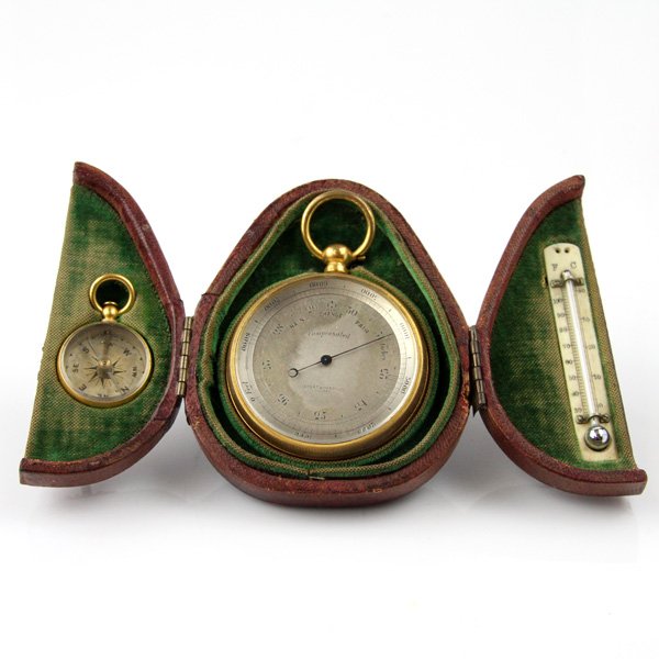 Short & Mason Barometer, Compass & Thermometer, Ca 1900