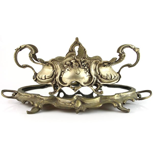 Silver Plated Centerpiece Jardiniere on Mirror Plateau. (1 of 4)