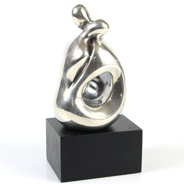 Devora Jaron Sterling Silver Couple Sculpture. (1 of 5)