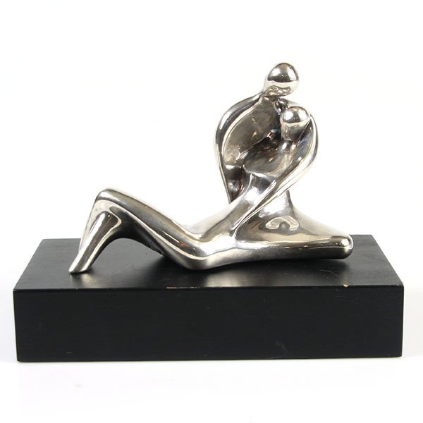 Devora Jaron Sterling Silver Couple Sculpture. (1 of 5)