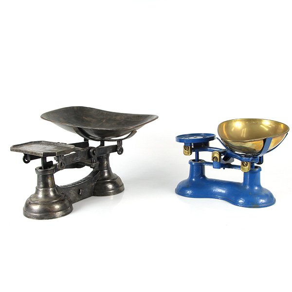 Two English Kitchen Balance Scales. (1 of 7)