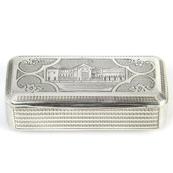 Sterling Silver Tobacco Snuff Box, Paris, Circa 1870. (1 of 4)