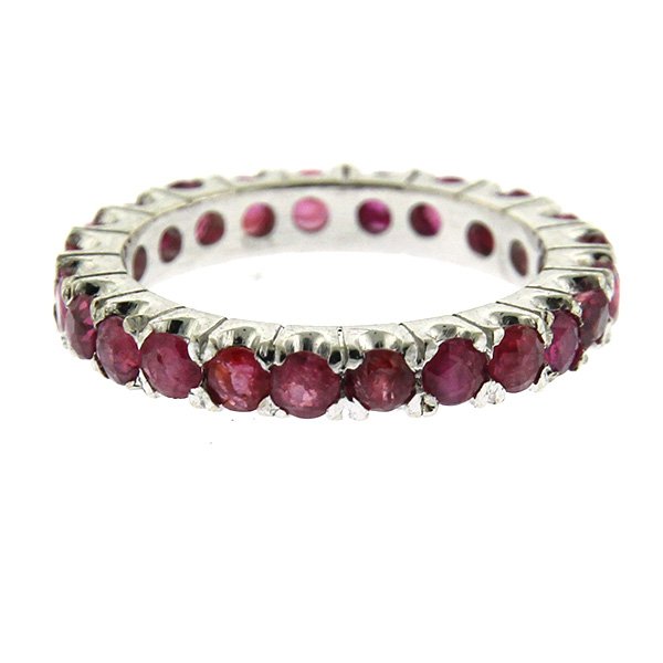 Platinum and Ruby Eternity Ring. (1 of 5)