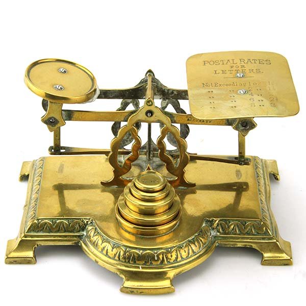 English Brass Postal Letter Scales, Circa 1880. (1 of 6)