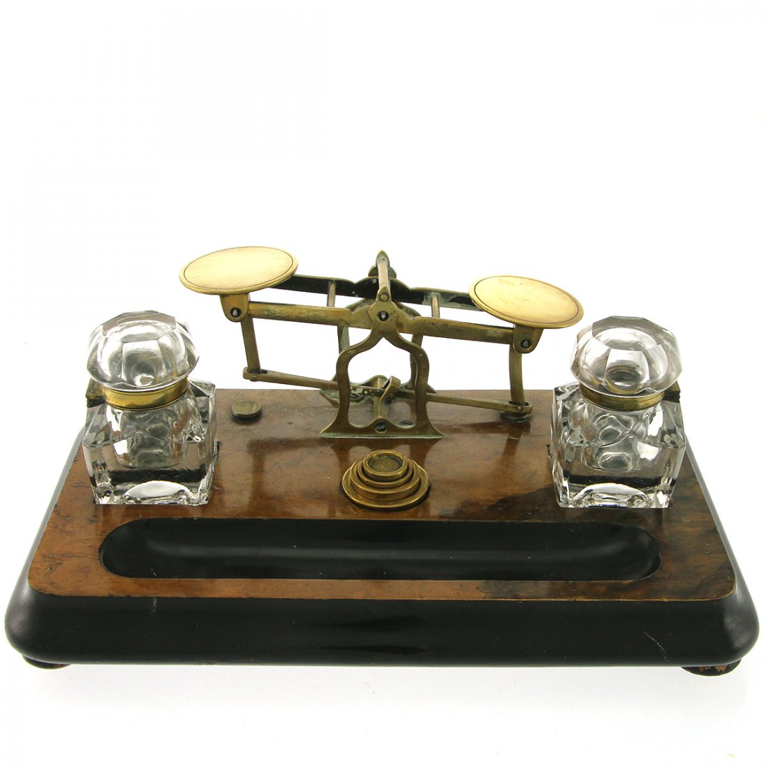 English Inkstand with Postal Scales, Circa 1880. (1 of 6)