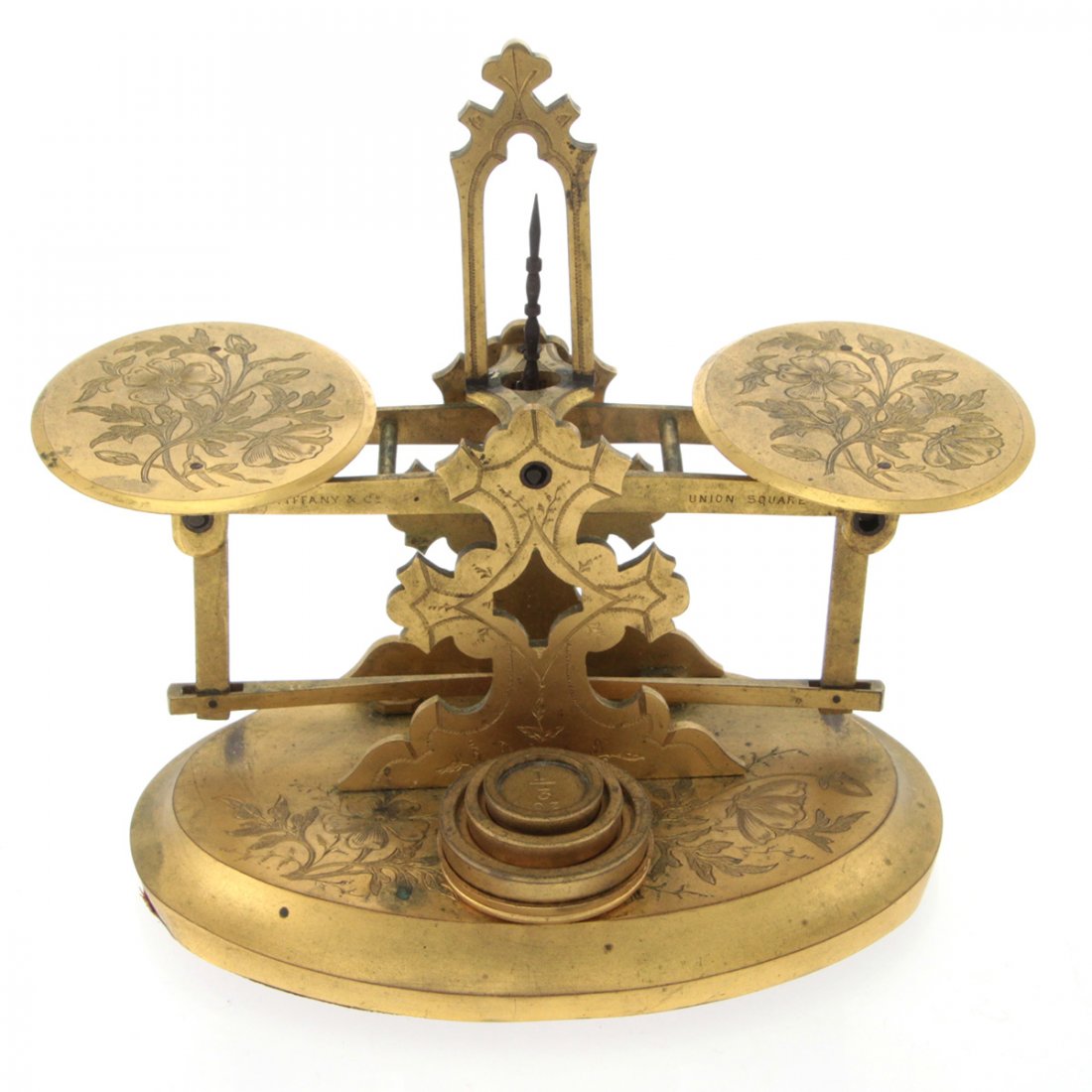 Tiffany & Co Brass Postal Letter Scale, NY, Circa 1900. (1 of 6)