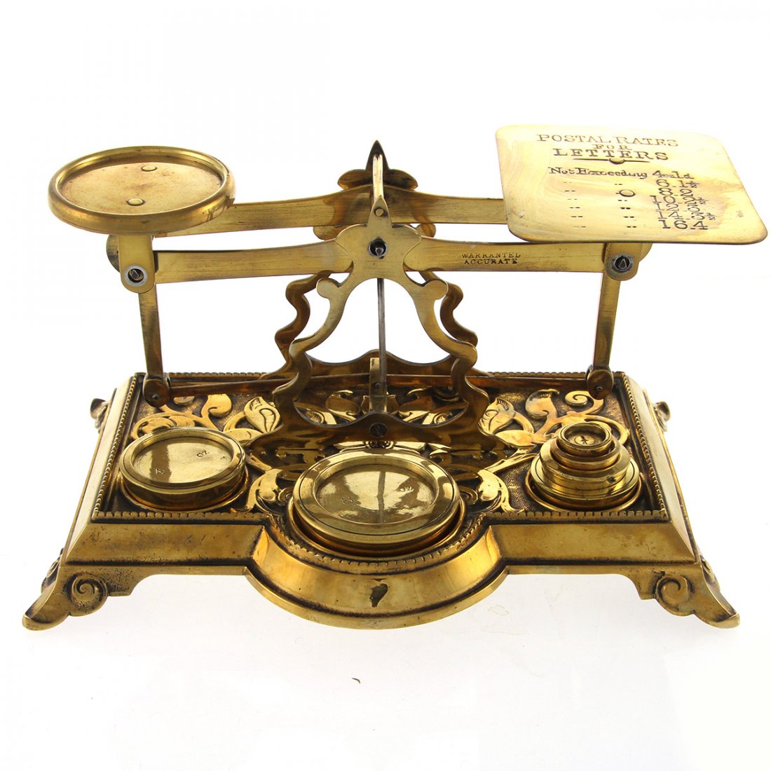 English Brass Postal Letter Scales, Circa 1880. (1 of 6)
