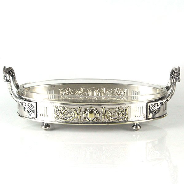 WMF Buch Silver Plate & Crystal Centerpiece Circa 1900. (1 of 5)