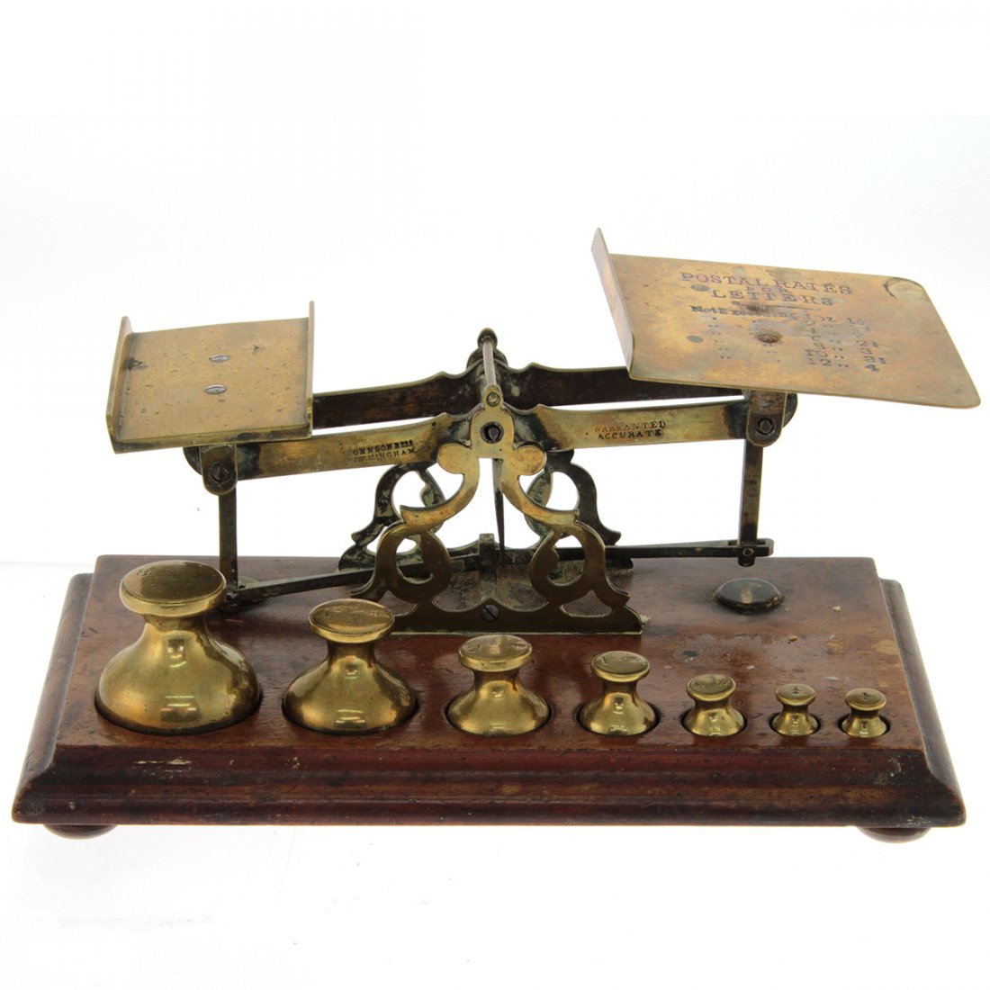 Johnson Bros Brass Postal Scale Birmingham Circa 1880 (1 of 7)