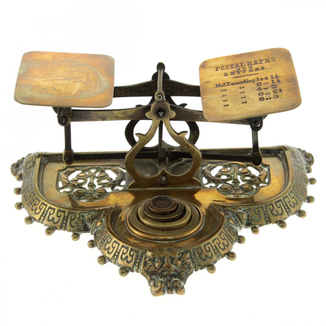 Townshend & Co Brass Letter Postal Scale Circa 1890