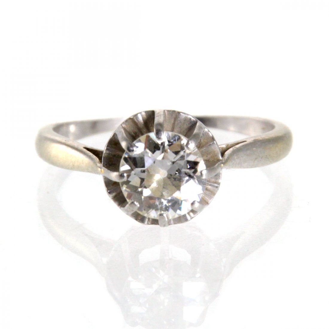 18k White Gold 1ct Diamond Ring. (1 of 5)