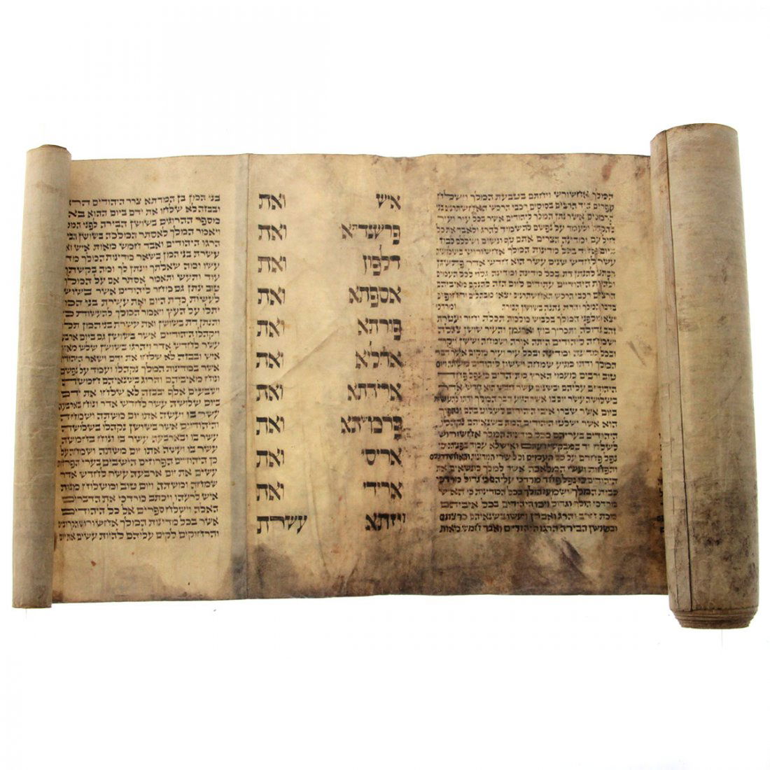 Esther Scroll Megillah On Parchment, Poland, Circa 1890 (1 of 5)