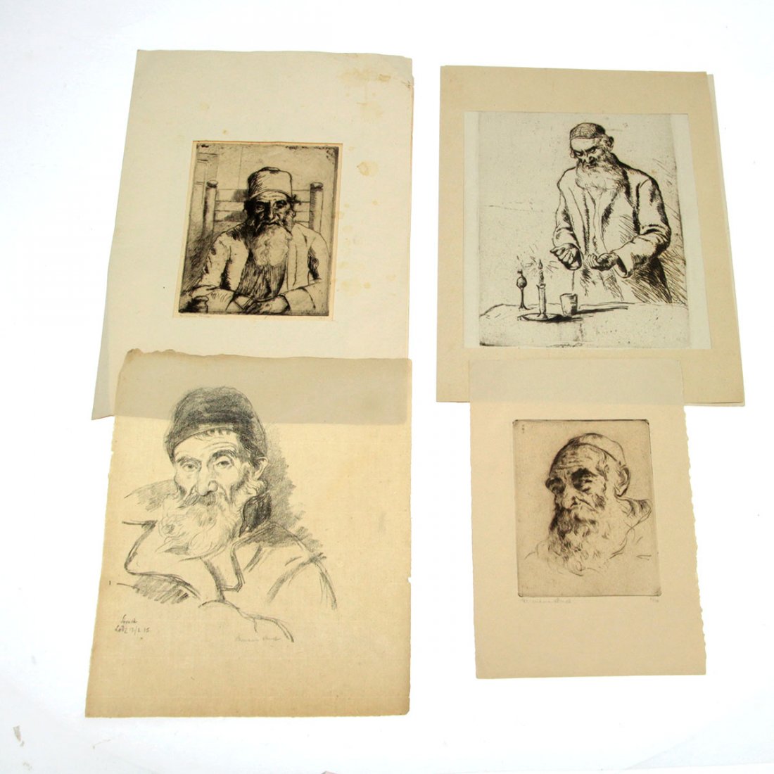 Hermann Struck - 4 Jewish Figures. (1 of 6)