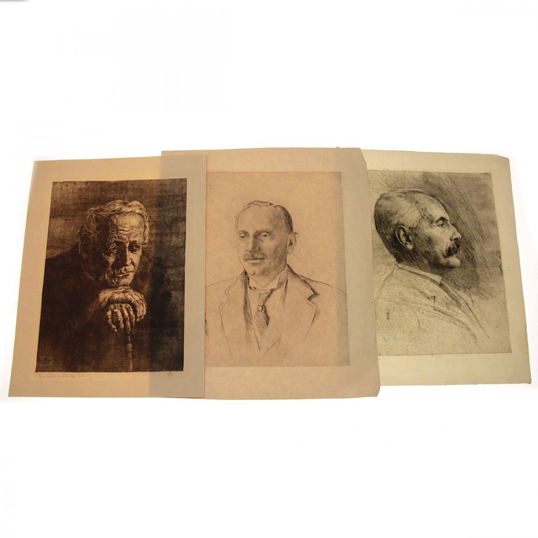 Hermann Struck - 3 Portraits Etchings. (1 of 8)
