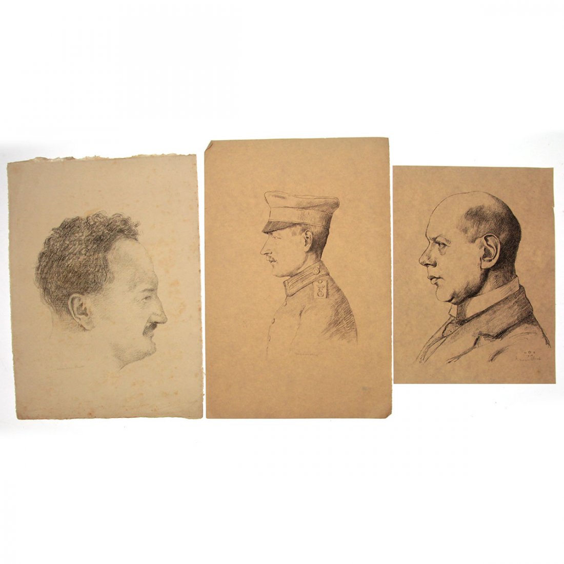 Hermann Struck - 3 Portraits Lithographs. (1 of 8)