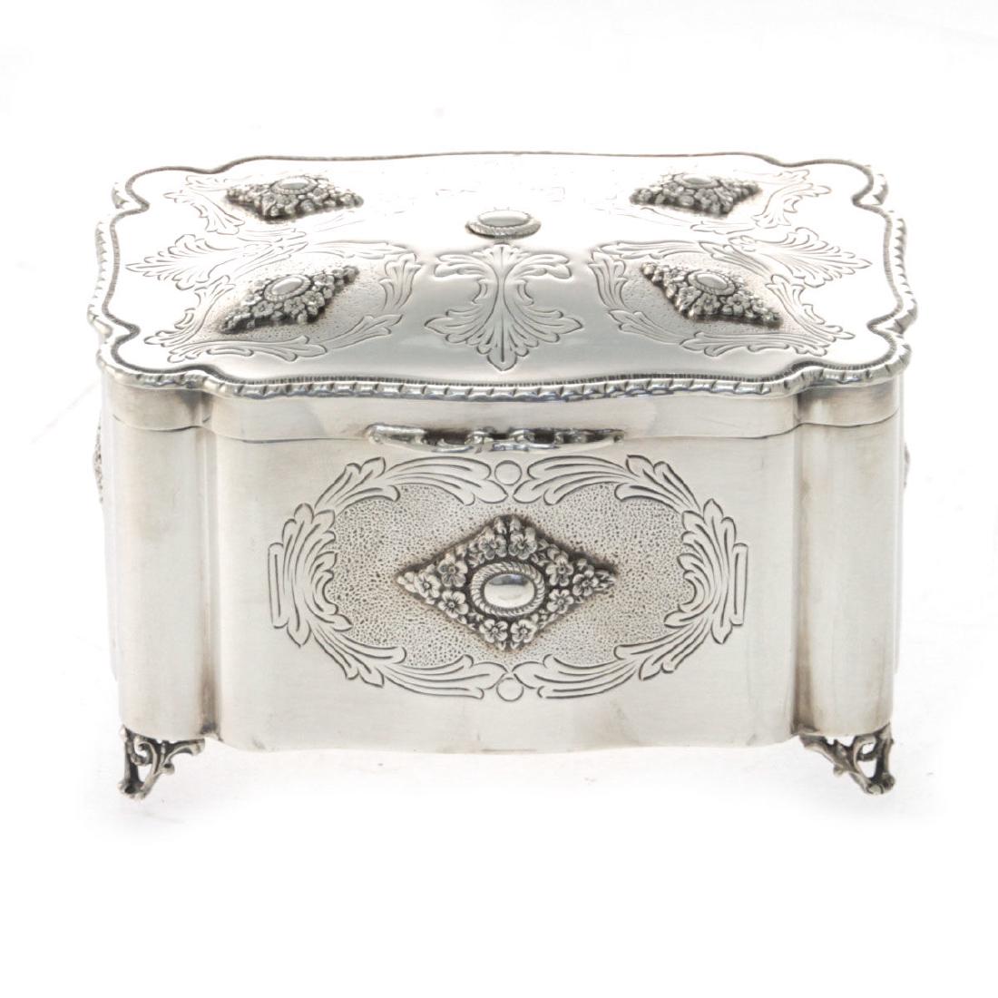 Hazorfim Sterling Silver Ethrog Box, Judaica. (1 of 5)