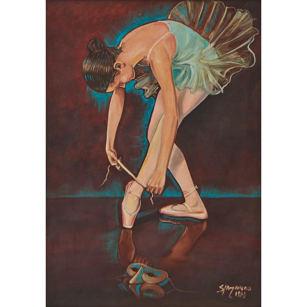ARMANDO SPARACINO (XX secolo) OLIO su tela "Ballerina"- (1 of 1)