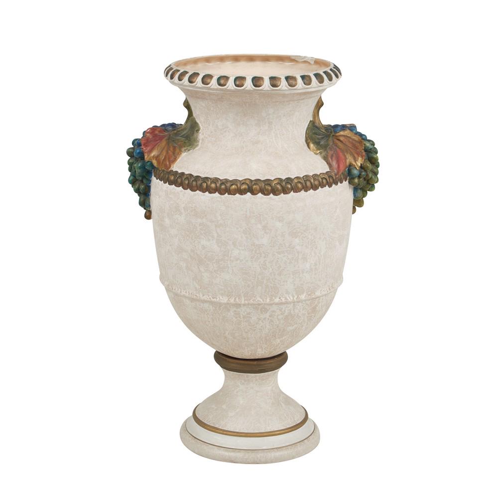 VASO in ceramica dipinta e decorata con anse realizzate (1 of 1)