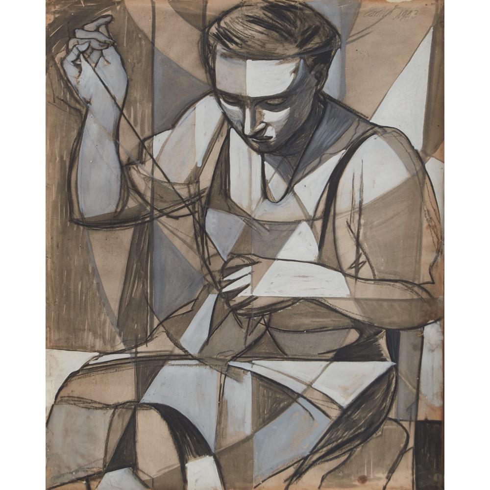 MARIO CARLETTI (Torino 1912 - Cossato 1977) TEMPERA su (1 of 1)