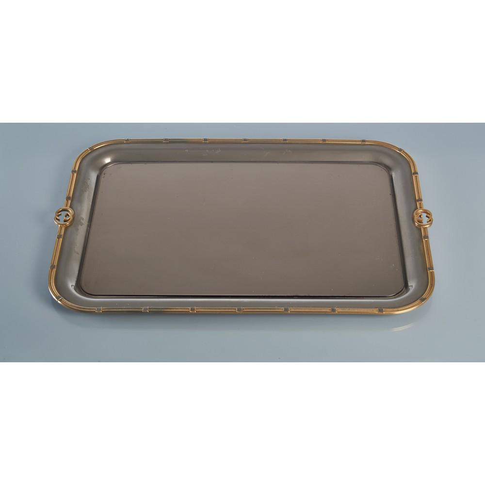 GUCCI Prod. Italia 1990 Vassoio in metallo a specchio. (1 of 1)