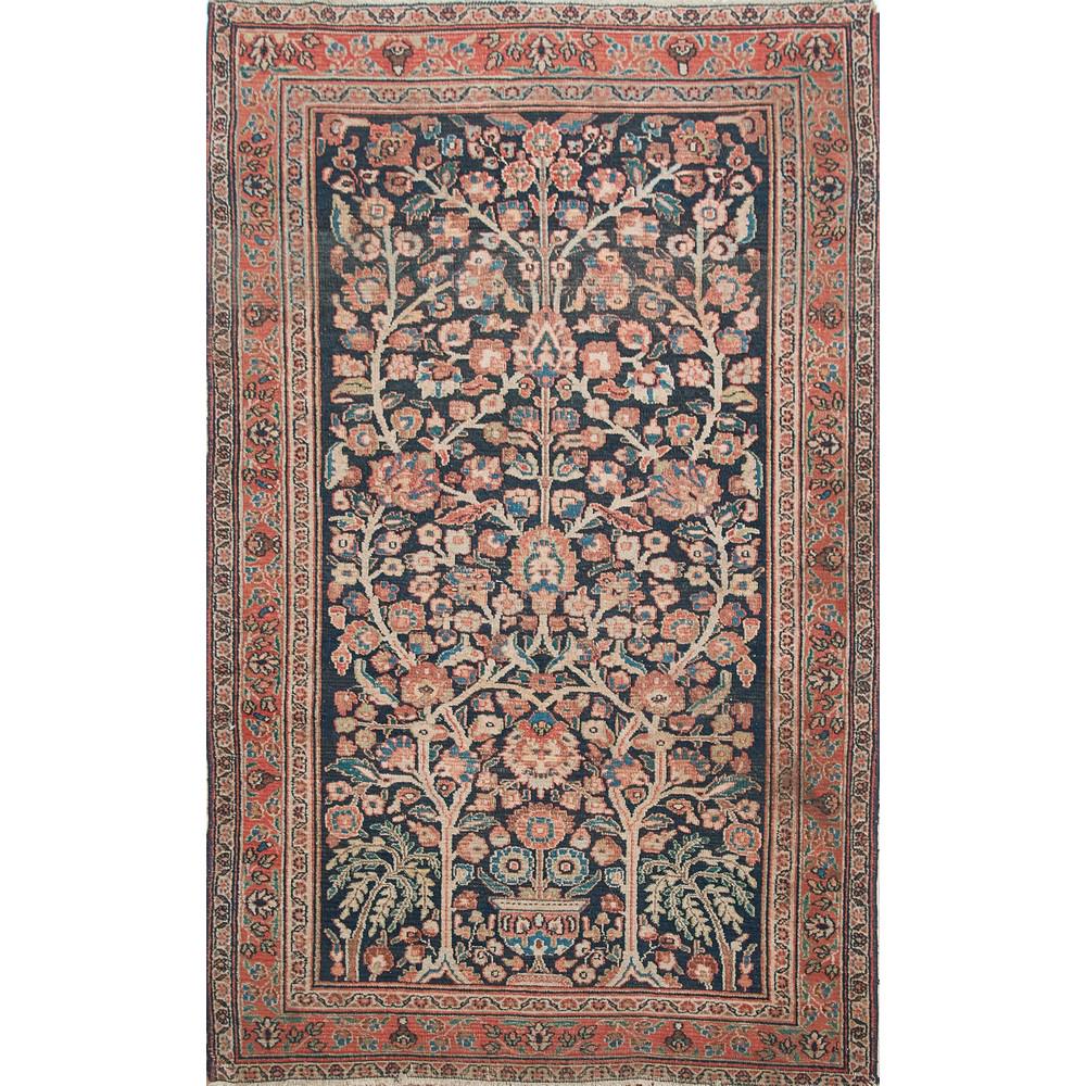 TAPPETO MERABHAN trama ed ordito in cotone, vello in: TAPPETO MERABHAN trama ed ordito in cotone, vello in lana. Persia prima metÃ XX secolo - cm 193 x 127