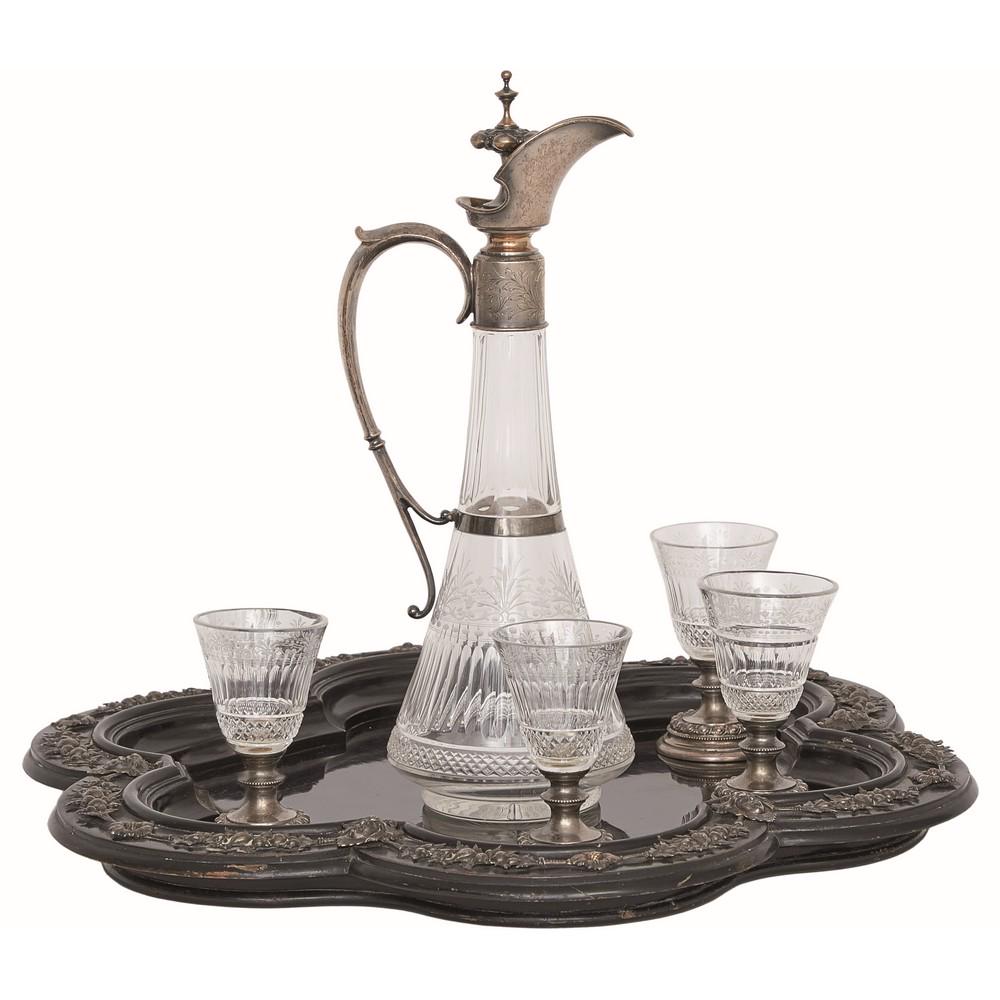 SERVIZIO DA ROSOLIO composto da vassoio in legno (1 of 1)