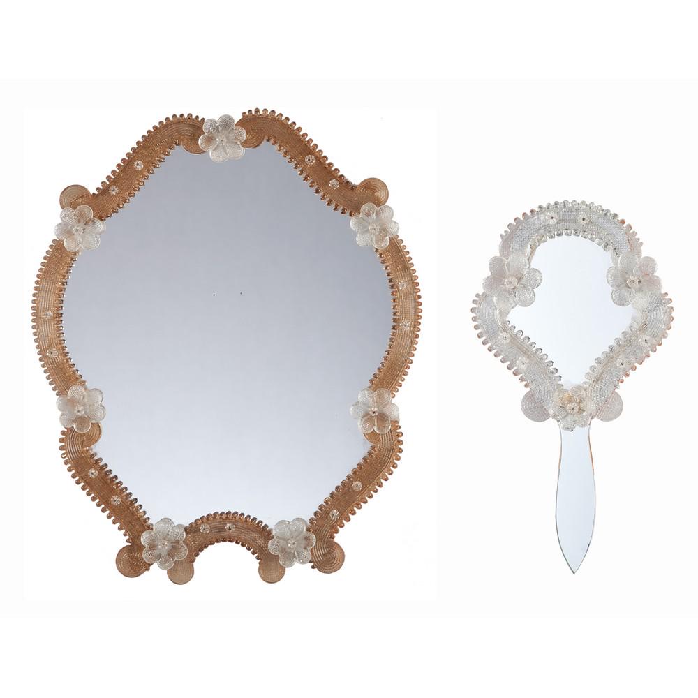 MURANO, DUE SPECCHIERE Specchiera in vetro di Murano (1 of 3)