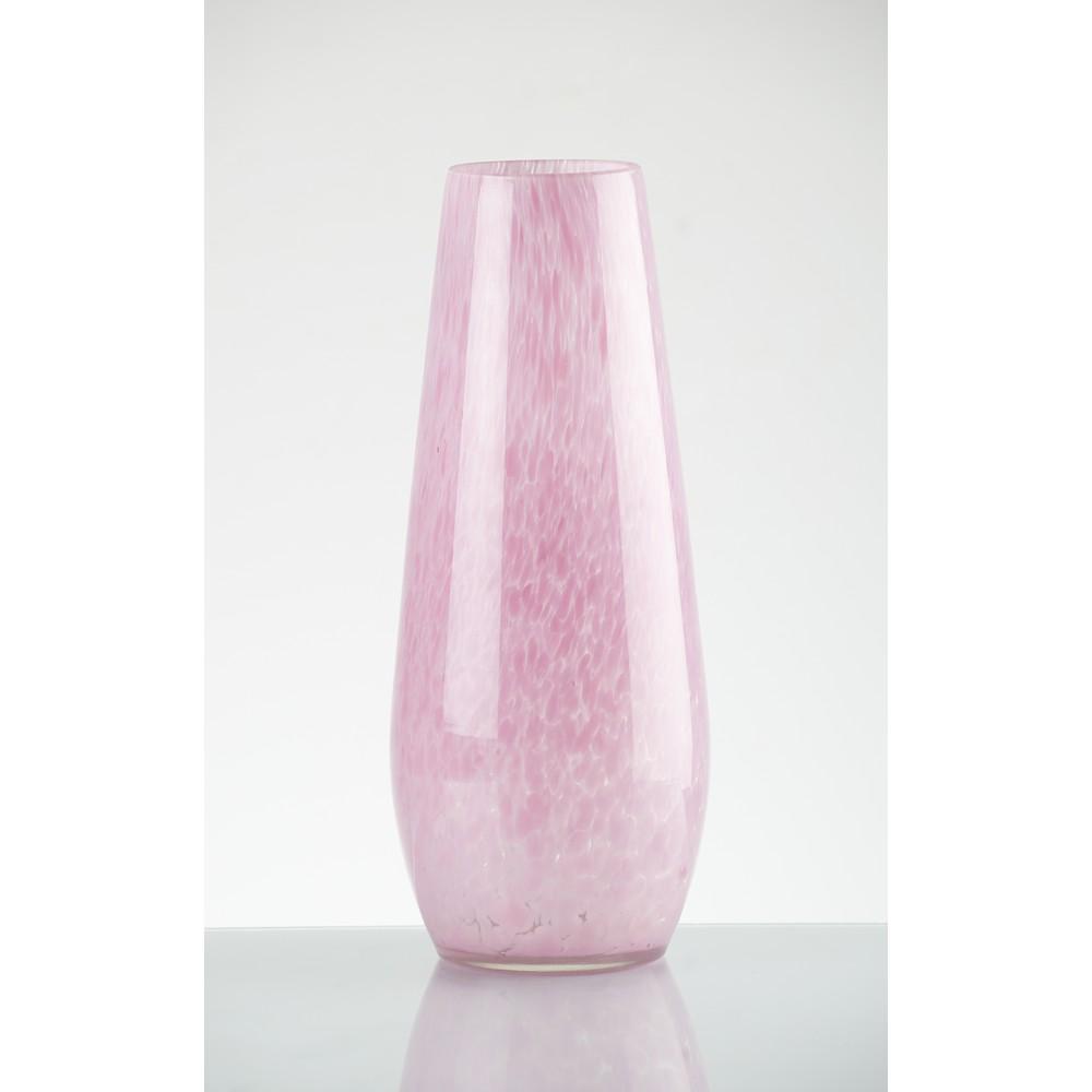 MAESTRI MURANESI Produzione Italiana anni '80 Vaso in: MAESTRI MURANESI Produzione Italiana anni '80 Vaso in vetro colorato in pasta con effetto bubble. - Alt. cm 28,5